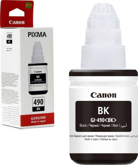 Canon GI-490 Black Ink Bottle : 0663C001 Cartridges JS Bazar