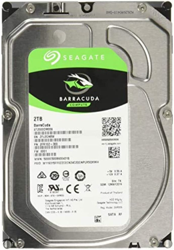 Seagate BarraCuda ST2000DM008 2TB 7200 RPM 256MB Cache SATA 6.0Gb/s 3.5