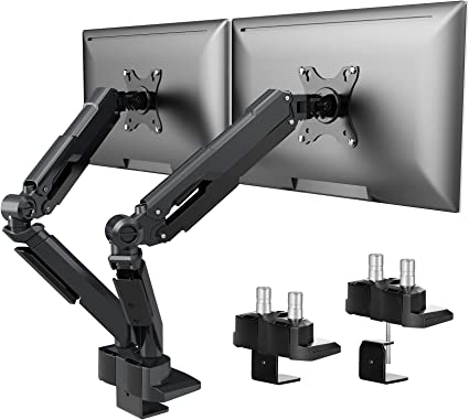 premium dual monitors aluminum gas spring monitor arm | 91-ldt26c024 Desktop Mount JS Bazar