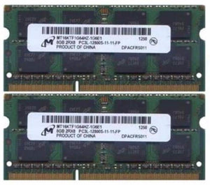 Micron Original 16GB (8GBx2) DDR3L 1600MHz (PC3L-12800) SODIMM 204-Pin Memory - MT16KTF1G64HZ-1G6E1 RAM JS Bazar