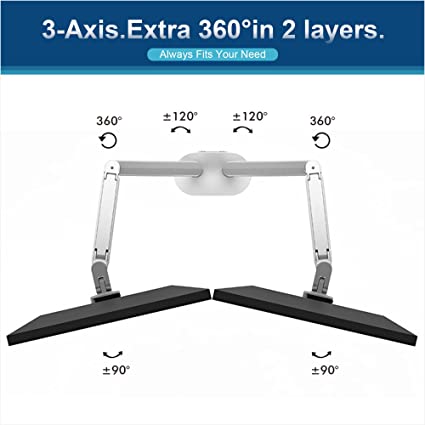 Dual Monitors ARMOR Gas Spring Monitor Arm | LDT51-C024 - JS Bazar