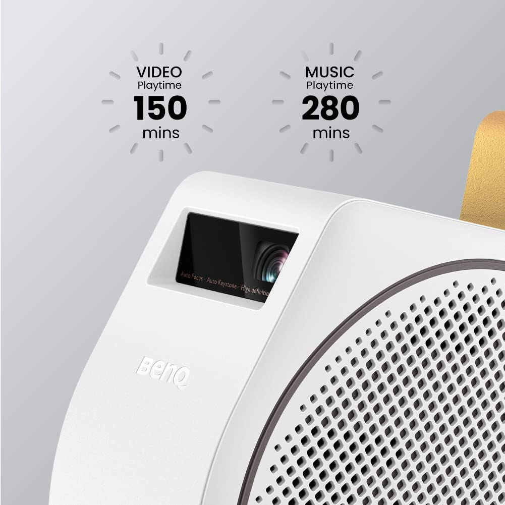 BenQ GV30 720p HD Mini Projector Android TV, HDMI, USB-C, Chromecast & AirPlay : ‎9H.JPA77.59P Projectors JS Bazar