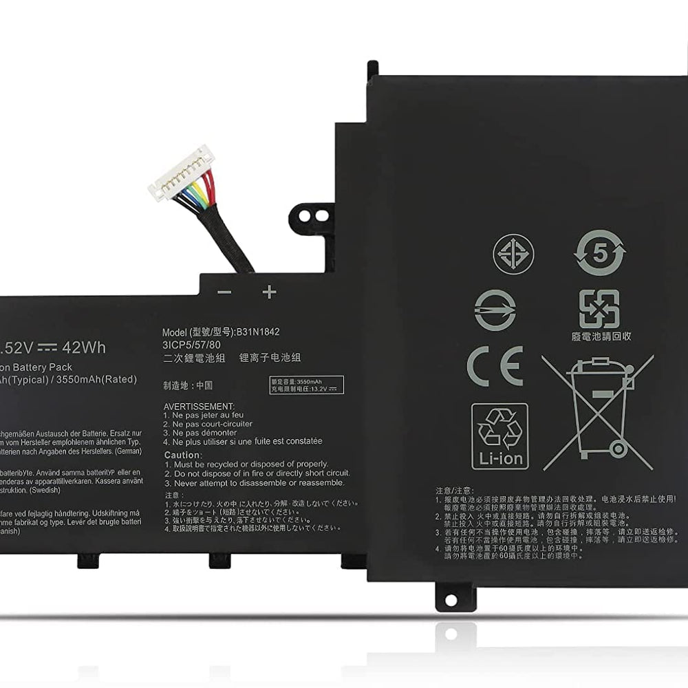 B31N1842 Laptop Battery 42Wh Compatible with ASUS VIVOBOOK 15 M513 S513EA S513IA X513EA X513EP / VIVOBOOK S15 K531FA K531FL S530FA S531FA S531FL S5500FL V531FA Series 3ICP5/57/80 0B200-0344000 Laptop Batteries JS Bazar