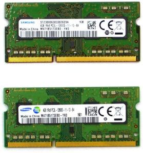 Samsung 8GB kit (2 x 4GB), 204-pin SODIMM, DDR3 PC3L-12800, 1600MHz ram memory module (M471B5173EB0-YK0 x 2) RAM JS Bazar