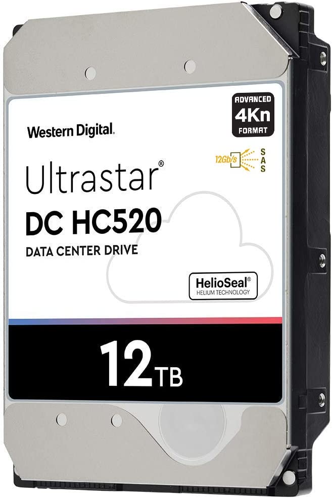 Western Digital Ultrastar DC HDD Server HE12 , 3.5, 12TB, 256MB, 7200 RPM : HUH721212AL5204 Hard Drives JS Bazar