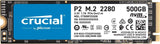 Crucial P2 500GB 3D NAND NVMe PCIe M.2 SSD : CT500P2SSD8 Hard Drives JS Bazar