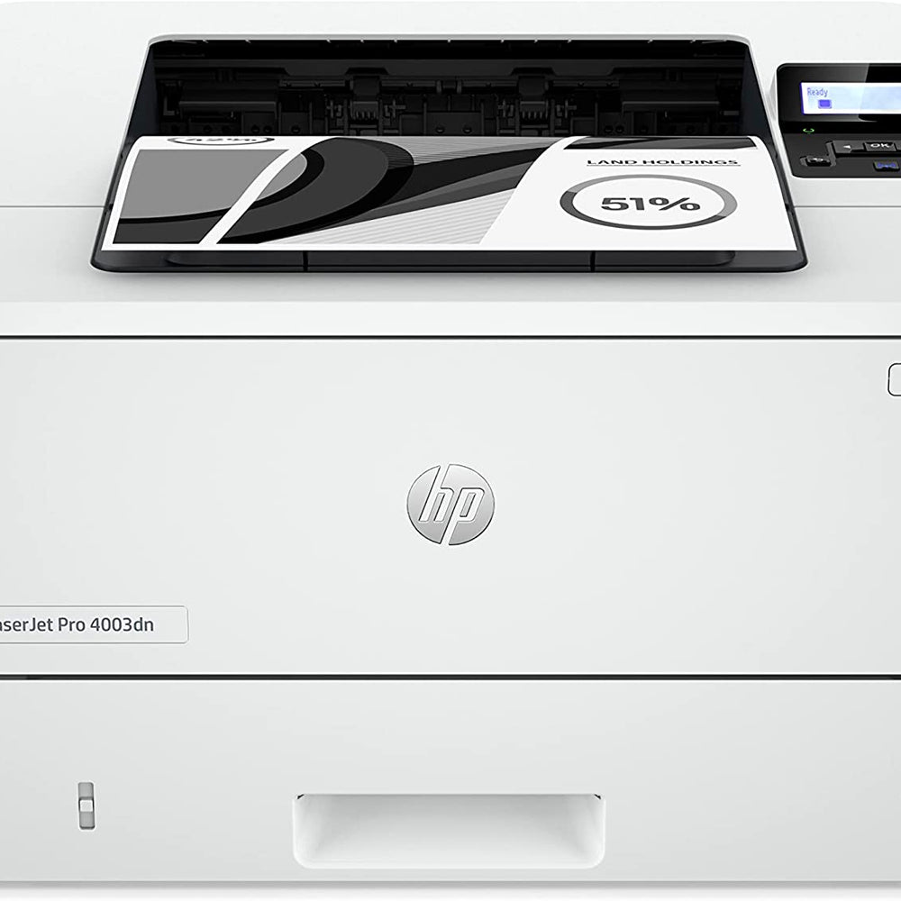 HP LaserJet Pro 4003dn Printer -Duplex, Ethernet port White - 2Z609A - JS Bazar
