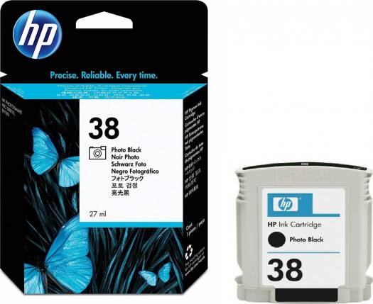 HP 38 Photo Black Pigment Original Ink Cartridge : C9413A Cartridges JS Bazar
