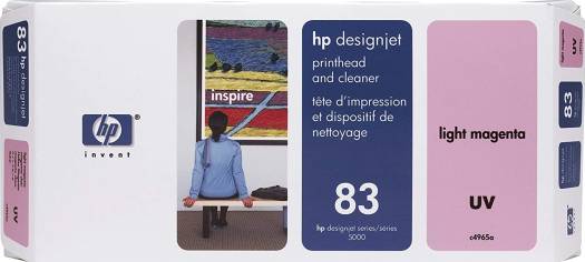 HP 83 Light Magenta UV Printhead and Cleaner : C4965A Cartridges JS Bazar