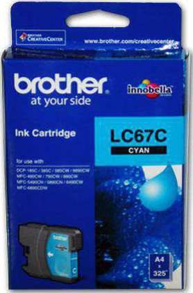 Brother LC67C Ink Cartridge Cartridges JS Bazar