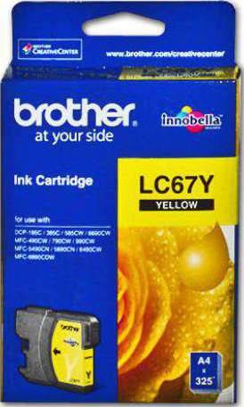 Brother LC67Y Ink Cartridge Cartridges JS Bazar
