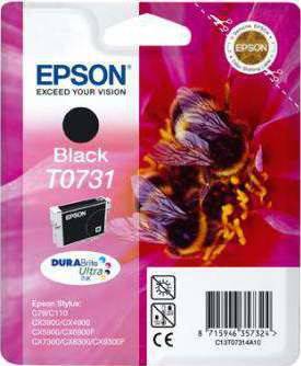 Epson Black Ink Cartridge (T0731) Cartridges JS Bazar
