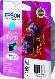 Epson Cyan Ink Cartridge (T0732) Cartridges JS Bazar
