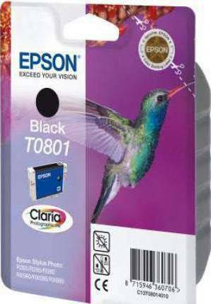 Epson Black Ink Cartridge (T0801) Cartridges JS Bazar
