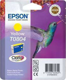 Epson Yellow Ink Cartridge (T0804) Cartridges JS Bazar