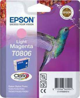 Epson Light Magenta Ink Cartridge (T0806) Cartridges JS Bazar
