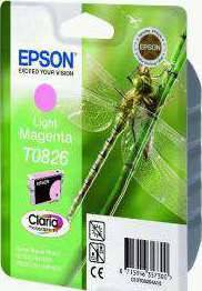 Epson Light Magenta Ink Cartridge (T0826) Cartridges JS Bazar