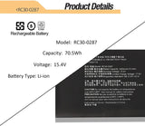 Generic laptop battery For RC30-0287 Razer Blade Pro 17 2019 2020 RZ09-0287 / 15.4V 4583mAh Laptop Batteries JS Bazar