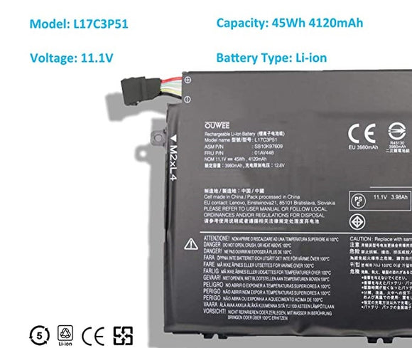 L17C3P51 Lenovo ThinkPad E580(20KSA002CD), ThinkPad E580(20KS002KCD) Replacement Laptop Battery Laptop Battery JS Bazar