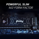 Kingston Fury Renegade PCIe 4.0 NVMe 1TB Internal SSD, 3D TLC Nand, Single Sided : SFYRS/1000G Hard Drives JS Bazar