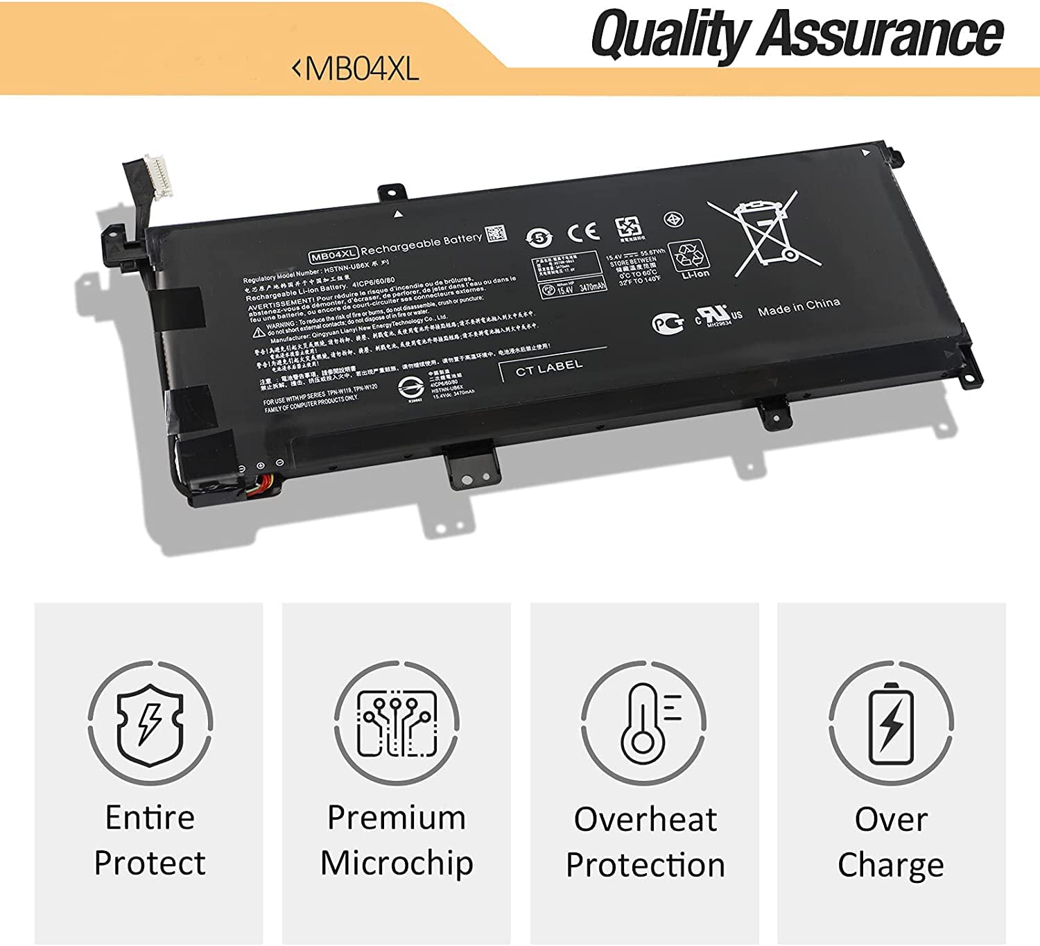 JS Bazar MB04XL HP Envy X360 M6-AQ000, Envy X360 15-AQ040NZ, HSTNN-UB6X 843538-541 Laptop Battery Laptop Batteries JS Bazar