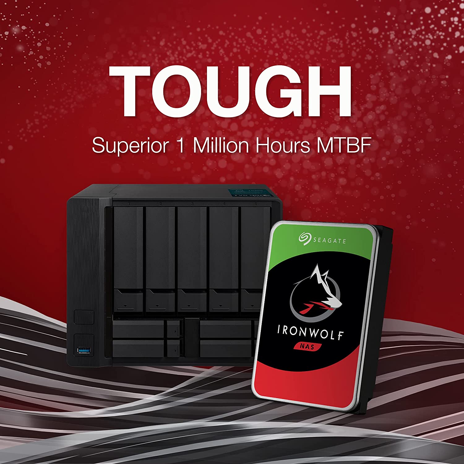 Seagate IronWolf 10TB NAS Hard Drive, 7200 RPM Speed, 256MB Cache : ST10000VN000 Hard Drives JS Bazar
