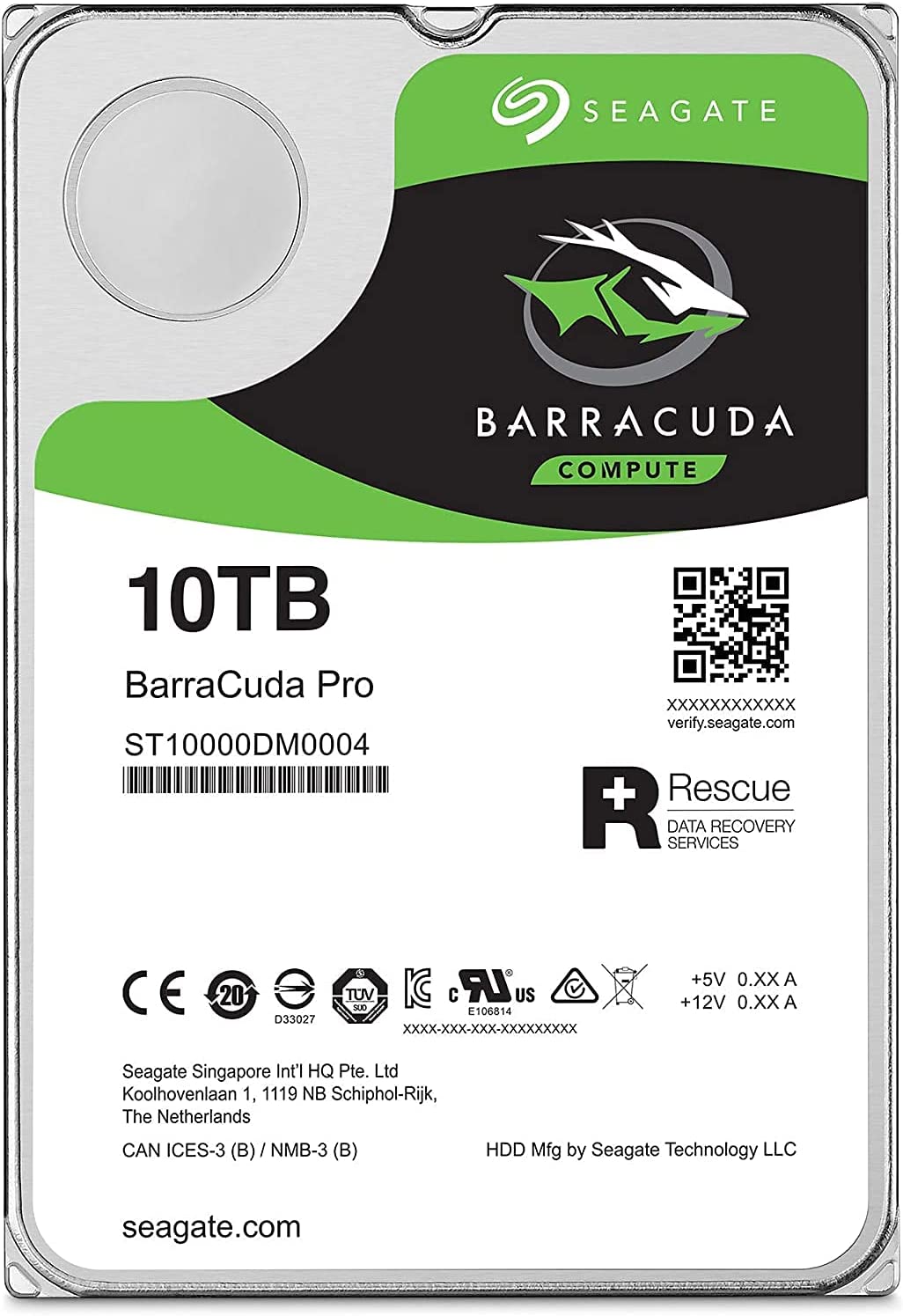 Seagate BarraCuda Pro ST10000DM0004 10TB 7200 RPM 256MB Cache SATA 6.0Gb/s Hard Drive Hard Drives JS Bazar