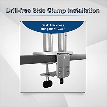 Dual Monitors ARMOR Gas Spring Monitor Arm | LDT51-C024 - JS Bazar