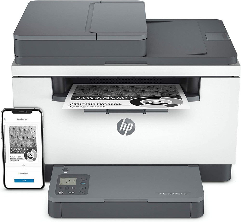 HP LaserJet MFP M234SDW Wireless Monochrome All-in-One Printer : 6GX01F - JS Bazar