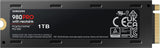 Samsung 980 Pro with Heatsink PCIe 4.0 NVMe Internal Solid State Hard Drive, 1TB, PS5 Compatible : MZ-V8P1T0CW Hard Drives JS Bazar