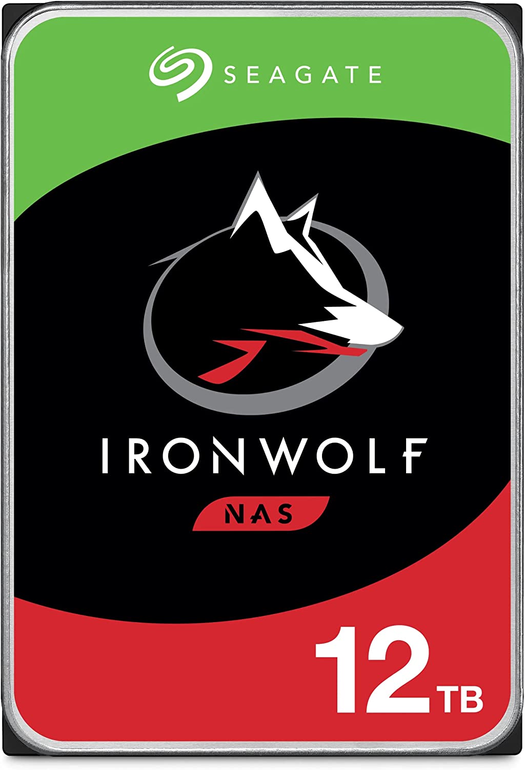 Seagate IronWolf 12TB NAS Hard Drive, 7200 RPM 256MB Cache SATA6.0Gb/s CMR : ST12000VN0008 Hard Drives JS Bazar