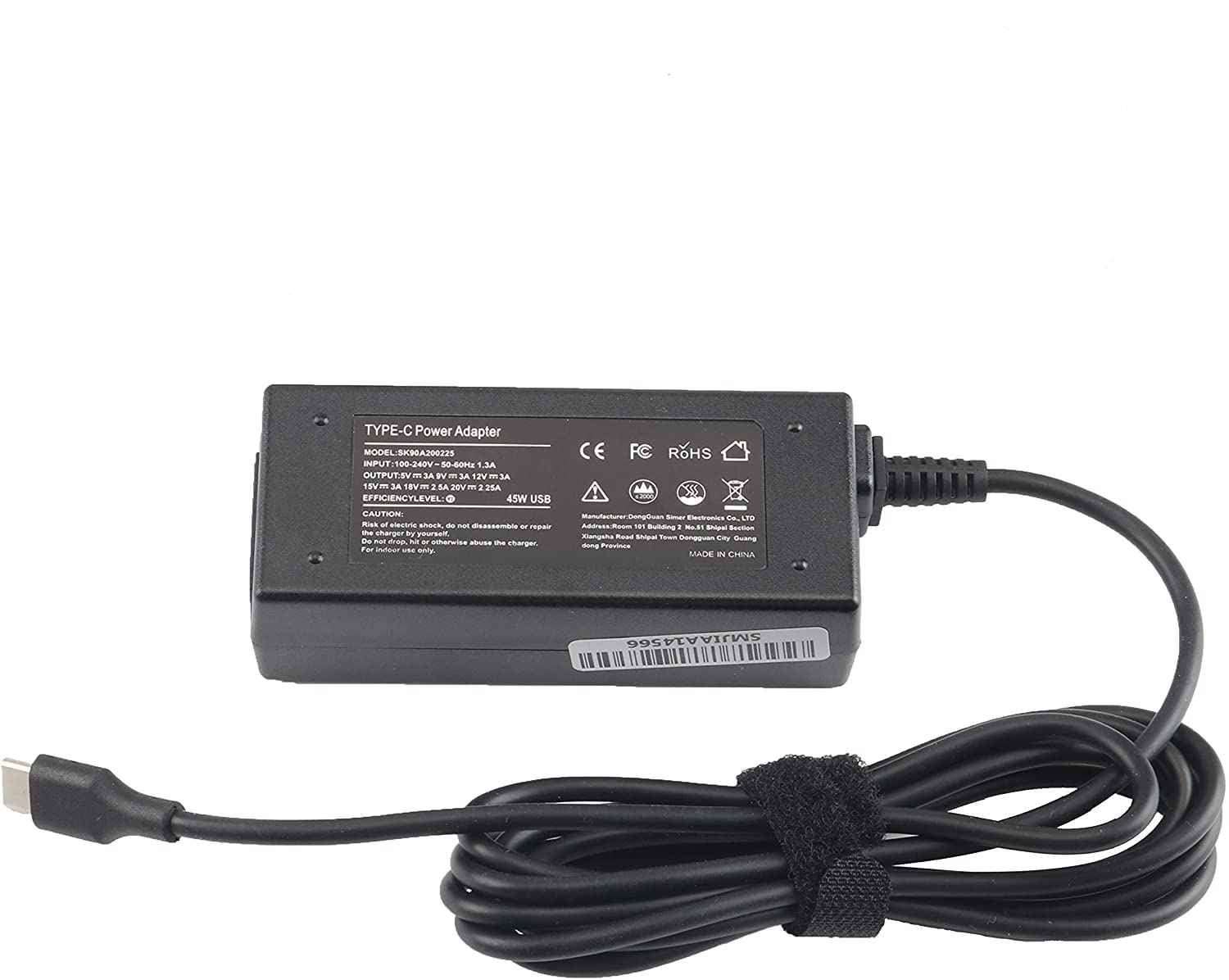 45W USB Type C HP Laptop charger for HP Specter x360 13 TPN-CA01 Thinkpad X1 Tablet Yoga 5 Pro GX20M33579 Laptop Adapter Charger JS Bazar