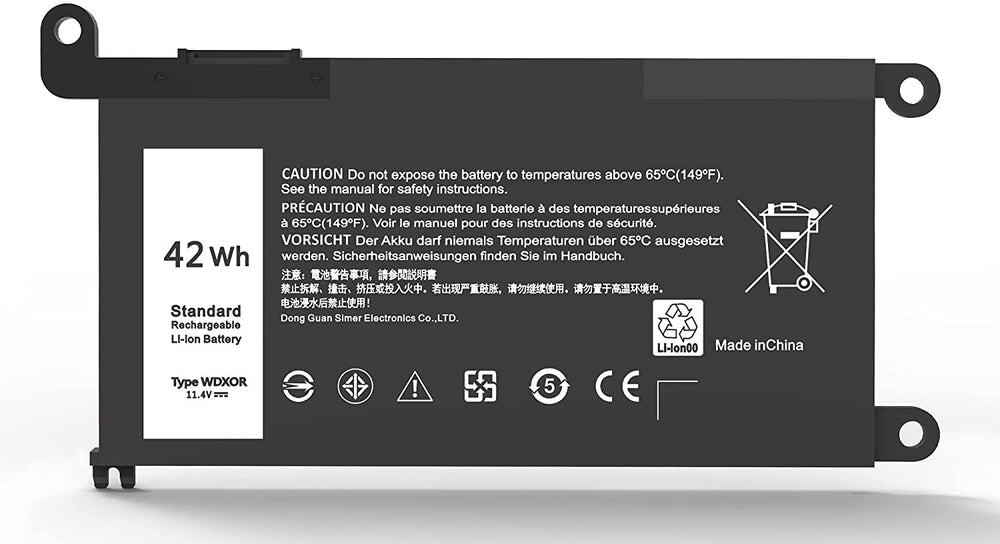 Replacement WDX0R Dell Inspiron 13 7368 14-7460 15 7560 17 5765 5767 5570 5770 3CRH3 T2JX4 42Wh Replacement Laptop Battery - JS Bazar