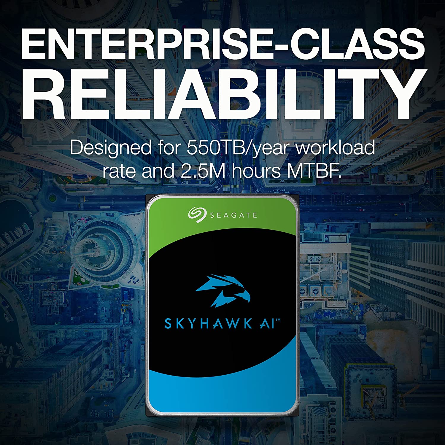 Seagate SkyHawk 20TB AI SATA III 3.5" Internal Surveillance Hard Drive : ST20000VE002 Hard Drives JS Bazar