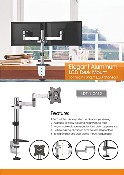 NEWSTAR is a dual monitor desk monitor stand | 91-LDT11C024 - JS Bazar