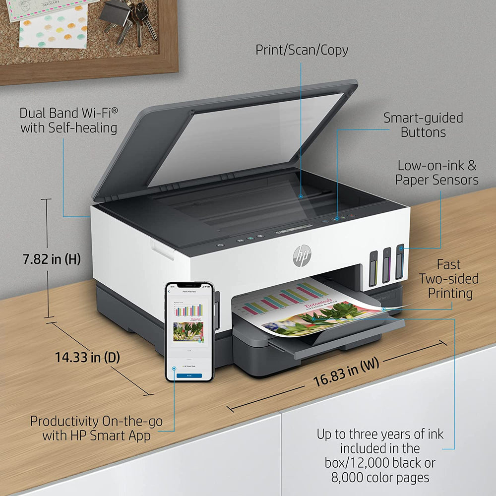 HP Smart Tank 720 Wi Fi Duplexer All-in-One Printer - JS Bazar