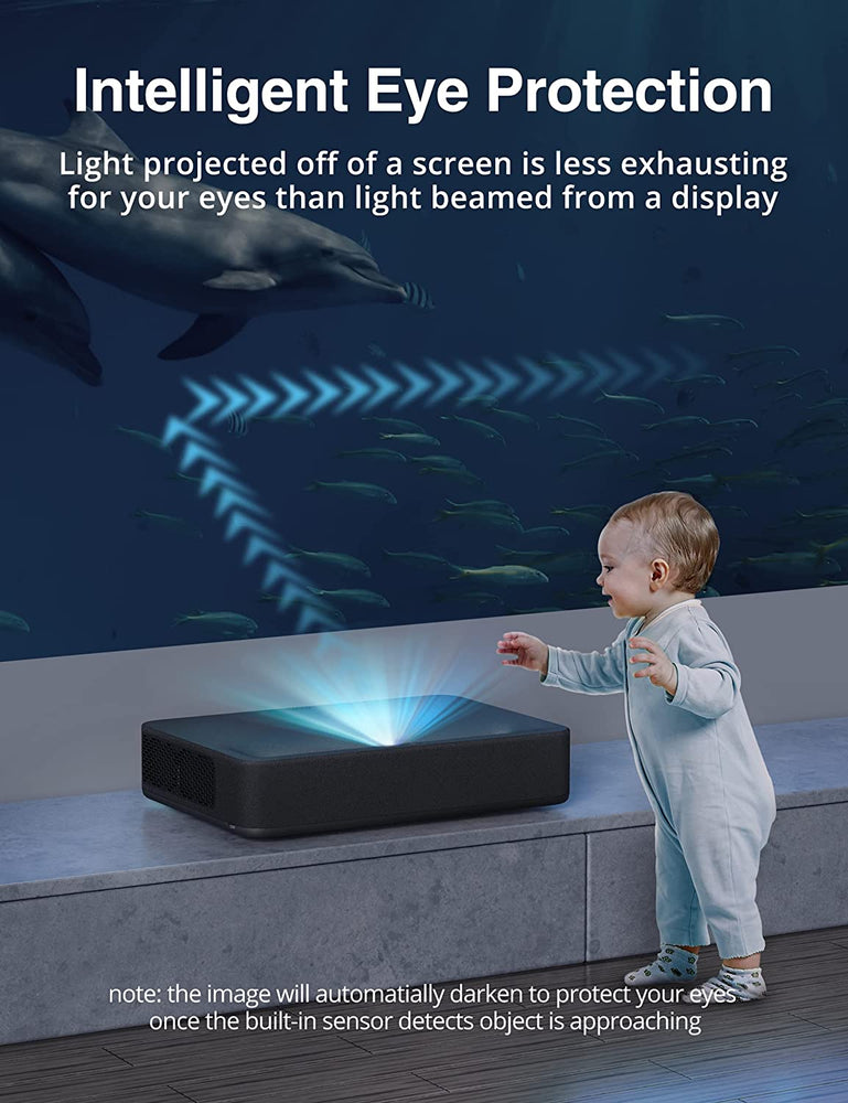 Vava 4K Ultra Short Throw Laser Projector - Black : 83-19000-030 - JS Bazar