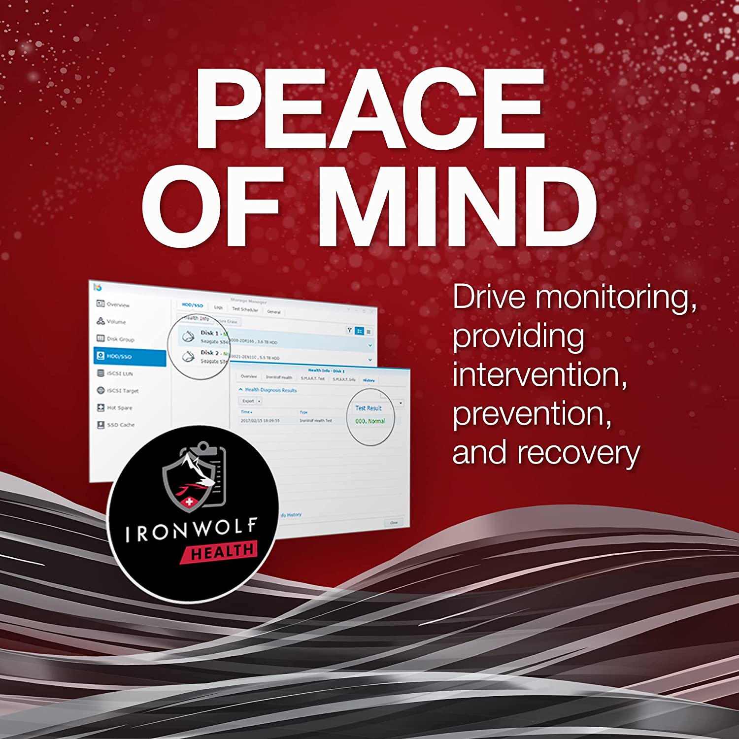 Seagate IronWolf 10TB NAS Hard Drive, 7200 RPM Speed, 256MB Cache : ST10000VN000 Hard Drives JS Bazar