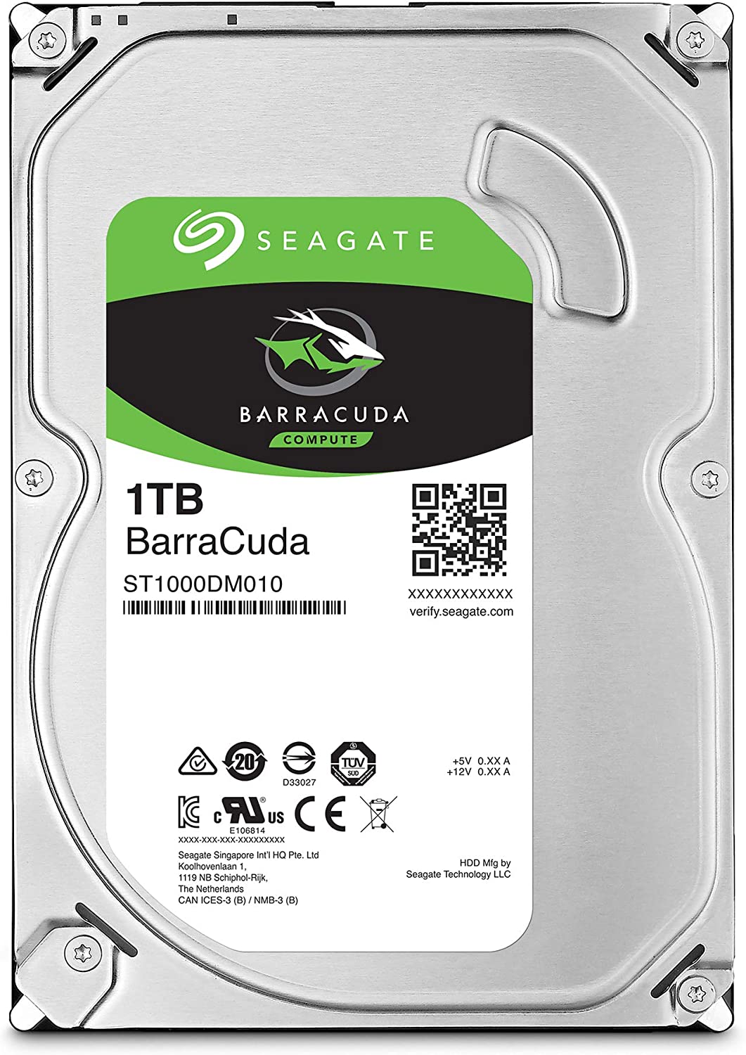 Seagate 1TB BarraCuda SATA III 3.5-Inch Internal HDD : ST1000DM010