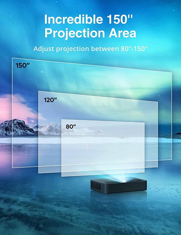 Vava 4K Ultra Short Throw Laser Projector - Black : 83-19000-030 - JS Bazar