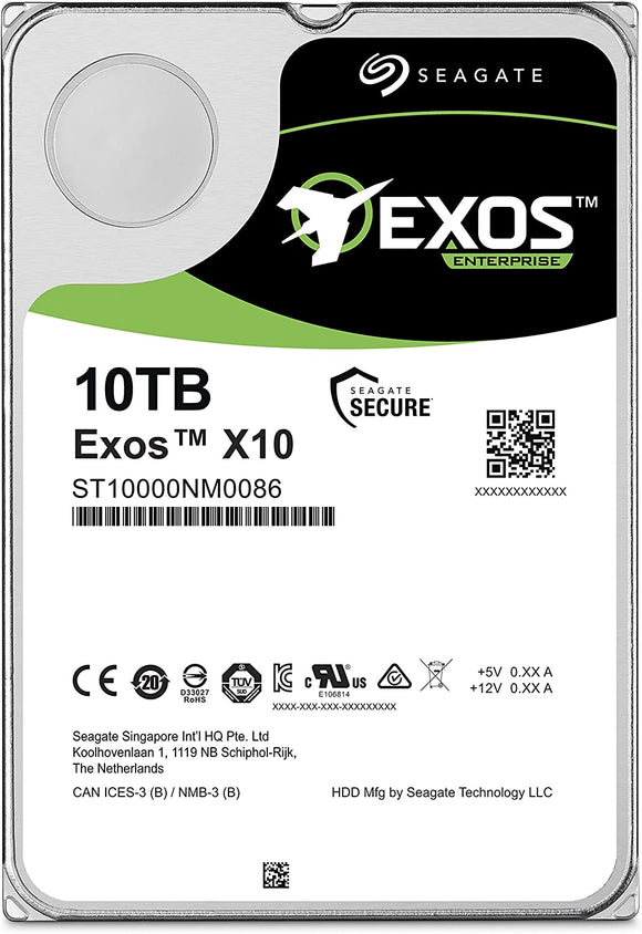 Seagate Exos X10 10TB 512e SATA 6Gb/s 7200 RPM 3.5-Inch Enterprise Internal Hard Drive : ST10000NM0086 Hard Drives JS Bazar