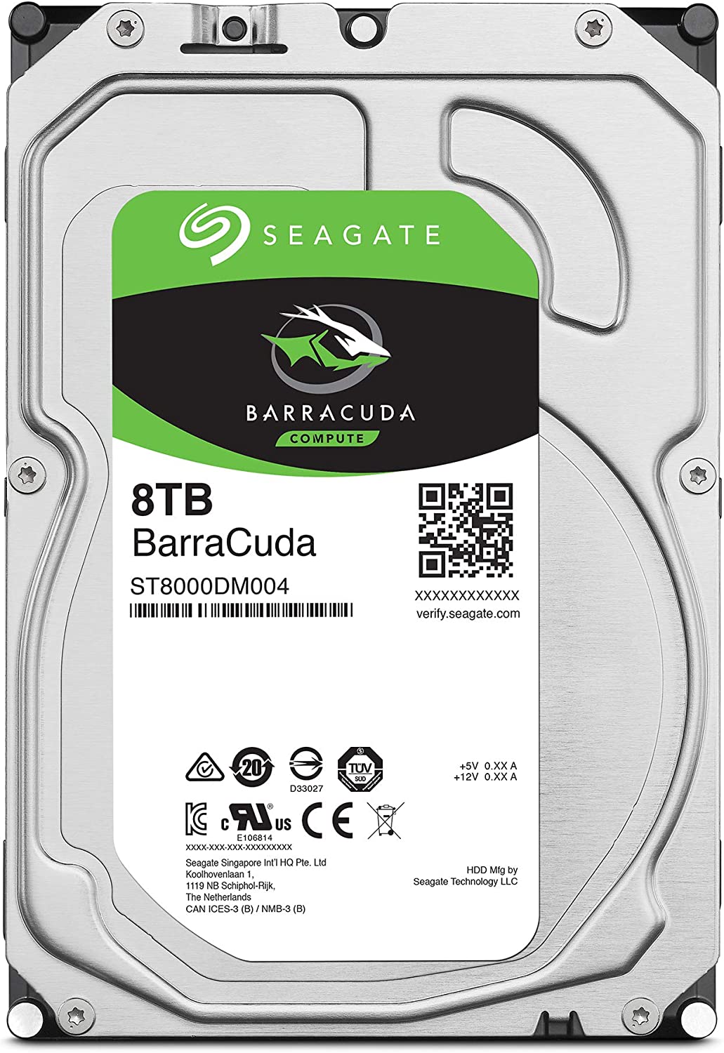 Seagate BarraCuda 8TB SATA 6.0Gb/s 3.5" Internal Hard Bare Drive : ST8000DM004 Hard Drives JS Bazar