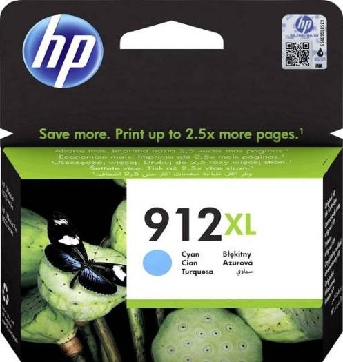 HP 912 XL Ink Cartridge Original Cyan Ink Cartridge : 3YL81AE XL Cartridges JS Bazar