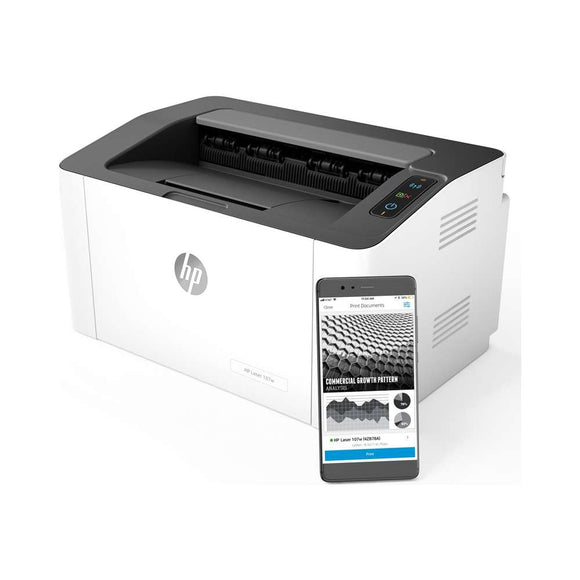 HP Laser 107w Wireless Office Printer 4ZB78A Printer JS Bazar