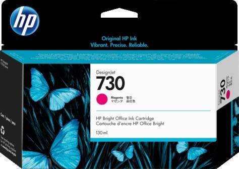 HP 730 130-ml Magenta DesignJet Ink Cartridge : P2V63A Cartridges JS Bazar