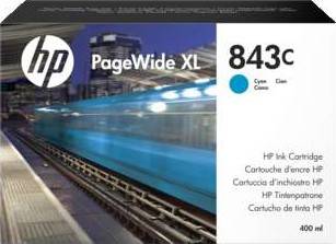 HP 843C Cyan 400-ml PageWide XL Ink Cartridge : C1Q66A Cartridges JS Bazar
