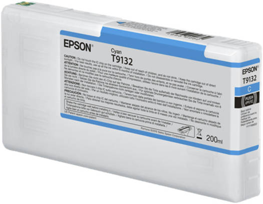 Epson Ink Cartridges, 200 ml, Ultrachrome HDR, Cyan (T9132) Cartridges JS Bazar