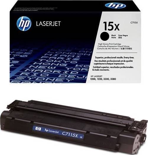 HP 15X Black LaserJet Toner Cartridge High Capacity : C7115X Toners JS Bazar