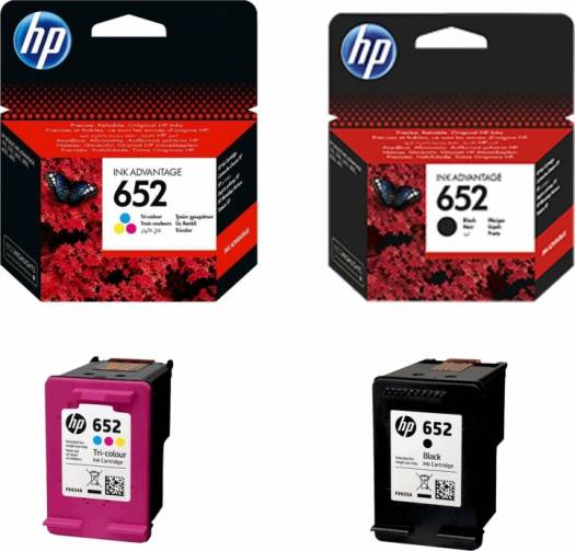 HP 652 Pack Black & Colors Ink Cartridge Set - Black/Yellow/Cyan/Magenta Cartridges JS Bazar
