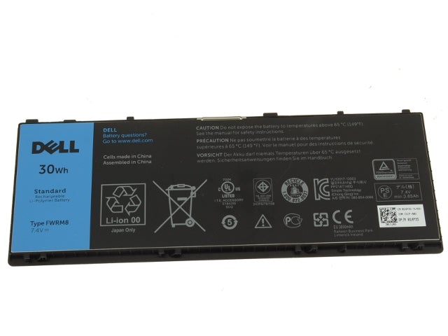 30Wh YCFRN KY1TV Dell Latitude 10 ST2 ST2e C1H8N FWRM8 KY1TV PPNPH 1VH6G 1XP35 312-1412 312-1423 Replacement Laptop Battery - JS Bazar